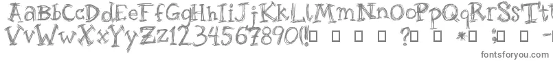 Шрифт Roughage – серые шрифты на белом фоне