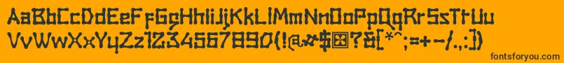 RambatCampotype Font – Black Fonts on Orange Background