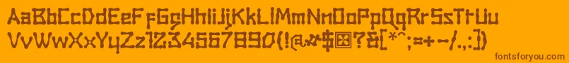 RambatCampotype Font – Brown Fonts on Orange Background