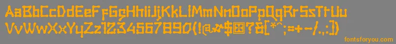 RambatCampotype Font – Orange Fonts on Gray Background