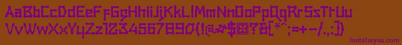 RambatCampotype Font – Purple Fonts on Brown Background