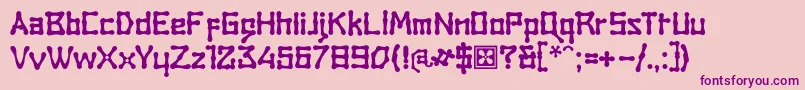 Weitere Informationen zur RambatCampotype-Schriftart RambatCampotype-Schriftart – Violette Schriften auf rosa Hintergrund