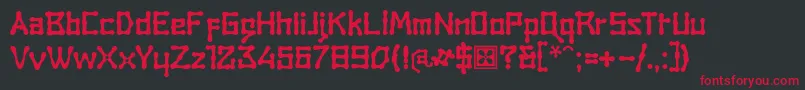 RambatCampotype Font – Red Fonts on Black Background