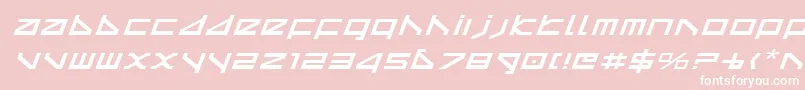Deltav2ei Font – White Fonts on Pink Background