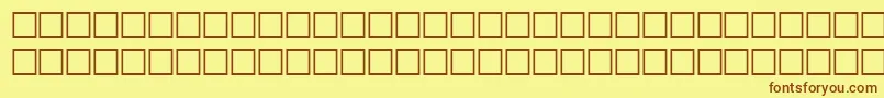 Шрифт ValkenitalRegular – коричневые шрифты на жёлтом фоне