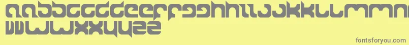 Superpower Font – Gray Fonts on Yellow Background