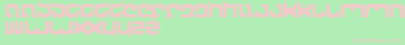 Superpower Font – Pink Fonts on Green Background