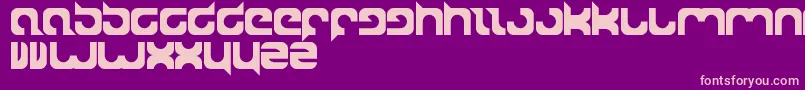 Czcionka Superpower – różowe czcionki na fioletowym tle