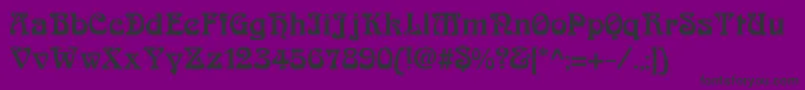 ArnoldboecklinExtrabold Font – Black Fonts on Purple Background