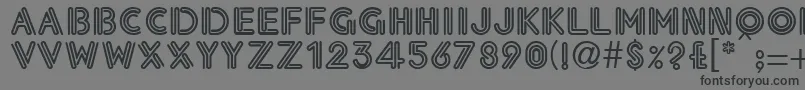 EdwinaRegular Font – Black Fonts on Gray Background