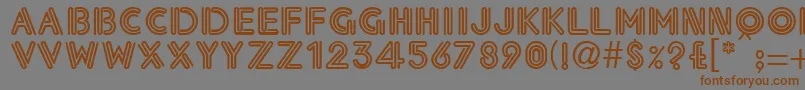 EdwinaRegular Font – Brown Fonts on Gray Background