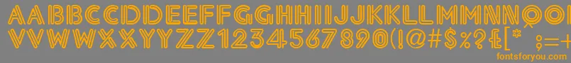 EdwinaRegular Font – Orange Fonts on Gray Background