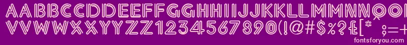 EdwinaRegular Font – Pink Fonts on Purple Background