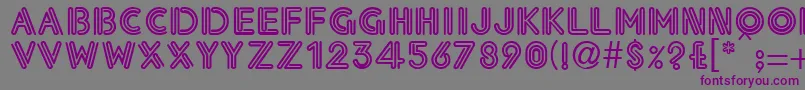 EdwinaRegular Font – Purple Fonts on Gray Background