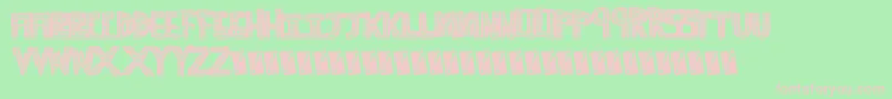 Scribbletime Font – Pink Fonts on Green Background