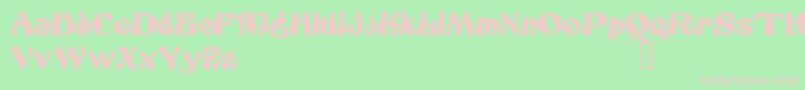 OdeonDemo Font – Pink Fonts on Green Background