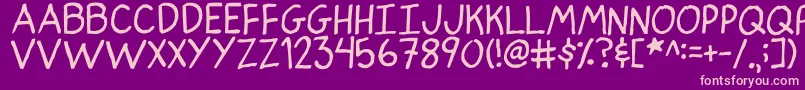 IndianPoker. Font – Pink Fonts on Purple Background