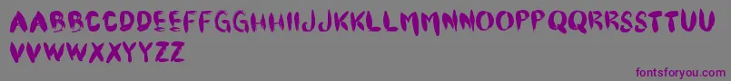 Cfpinceau Font – Purple Fonts on Gray Background