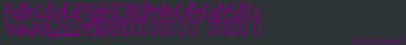 fuente TmFanzineFameNormal – Fuentes Moradas Sobre Fondo Negro