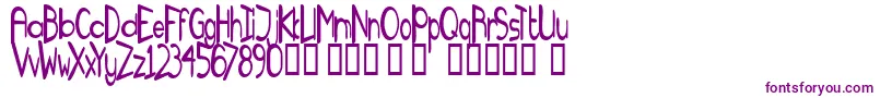 TmFanzineFameNormal Font – Purple Fonts on White Background