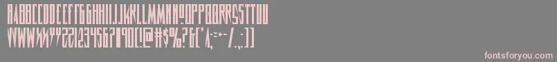 Timberwolfcond2 Font – Pink Fonts on Gray Background