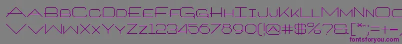 TrooklernRegular Font – Purple Fonts on Gray Background