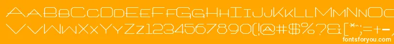 TrooklernRegular Font – White Fonts on Orange Background