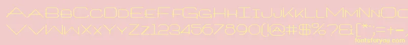 TrooklernRegular Font – Yellow Fonts on Pink Background