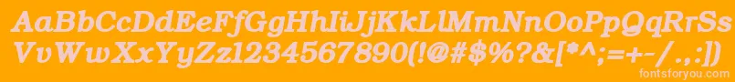 More about ErBukinistKoi8RBoldItalic Font ErBukinistKoi8RBoldItalic Font – Pink Fonts on Orange Background