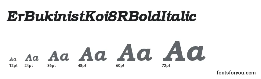 ErBukinistKoi8RBoldItalic Font Sizes