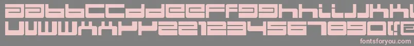 Bdeject Font – Pink Fonts on Gray Background