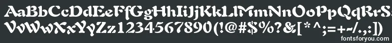 Шрифт AuriolltstdBlack – белые шрифты