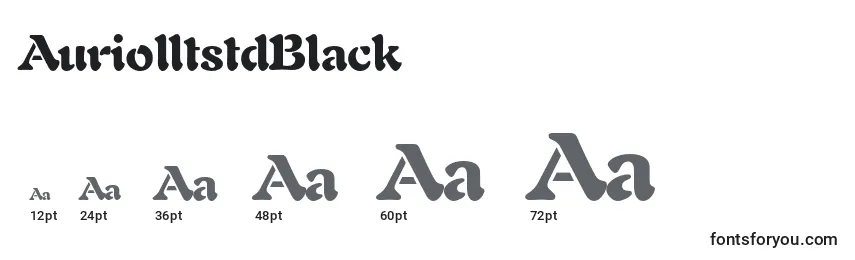 AuriolltstdBlack Font Sizes
