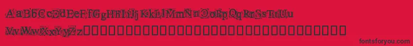 Police TimesNewOmen – polices noires sur fond rouge