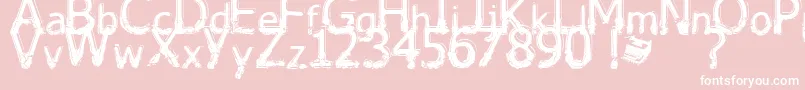 Lhabia Font – White Fonts on Pink Background