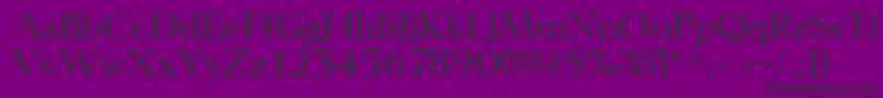 LingwoodRegular Font – Black Fonts on Purple Background