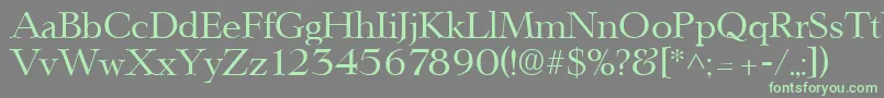 LingwoodRegular Font – Green Fonts on Gray Background