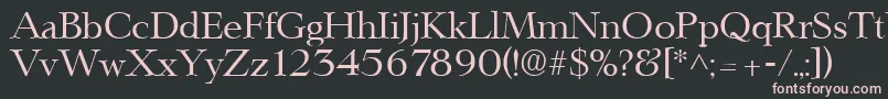 LingwoodRegular Font – Pink Fonts on Black Background