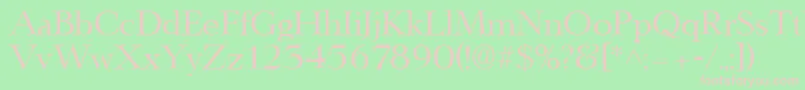 LingwoodRegular Font – Pink Fonts on Green Background