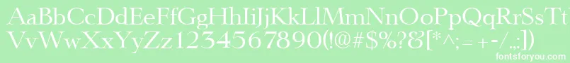 LingwoodRegular Font – White Fonts on Green Background
