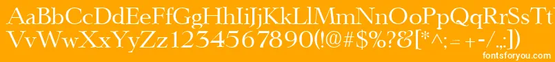 LingwoodRegular Font – White Fonts on Orange Background