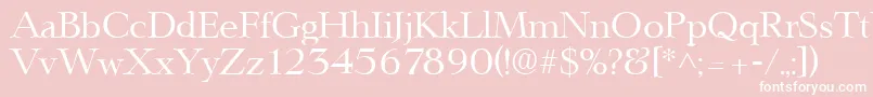 LingwoodRegular Font – White Fonts on Pink Background