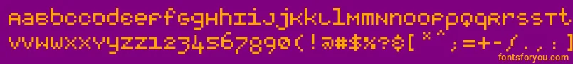En savoir plus sur la police Rootsquare Police Rootsquare – polices orange sur fond violet