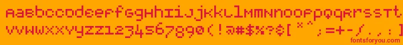 Подробнее о шрифте Rootsquare Шрифт Rootsquare – красные шрифты на оранжевом фоне