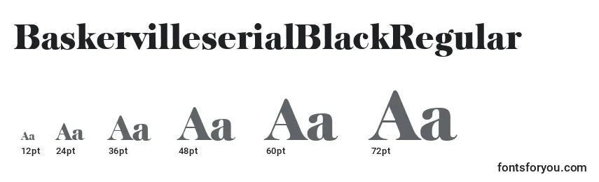Размеры шрифта BaskervilleserialBlackRegular