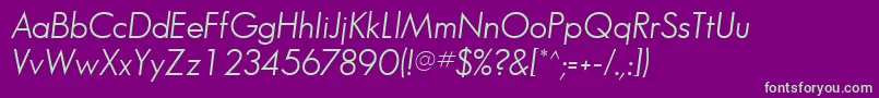 fuente BouganBookSsiBookItalic – Fuentes Verdes Sobre Fondo Morado