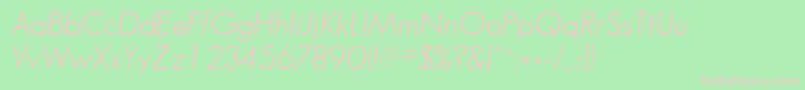 BouganBookSsiBookItalic Font – Pink Fonts on Green Background