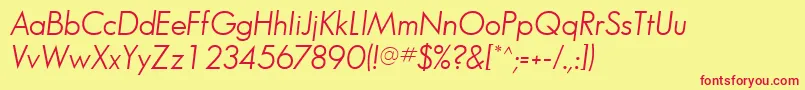fuente BouganBookSsiBookItalic – Fuentes Rojas Sobre Fondo Amarillo