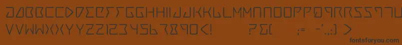 Trace4 Font – Black Fonts on Brown Background