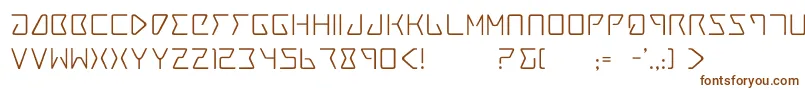 Шрифт Trace4 – коричневые шрифты на белом фоне